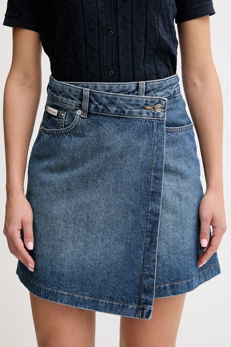 Džínová sukně Calvin Klein Jeans modrá barva, mini, LV047D776G