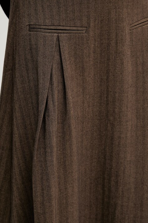 Hoss Intropia spódnica kolor brązowy midi rozkloszowana 8422466