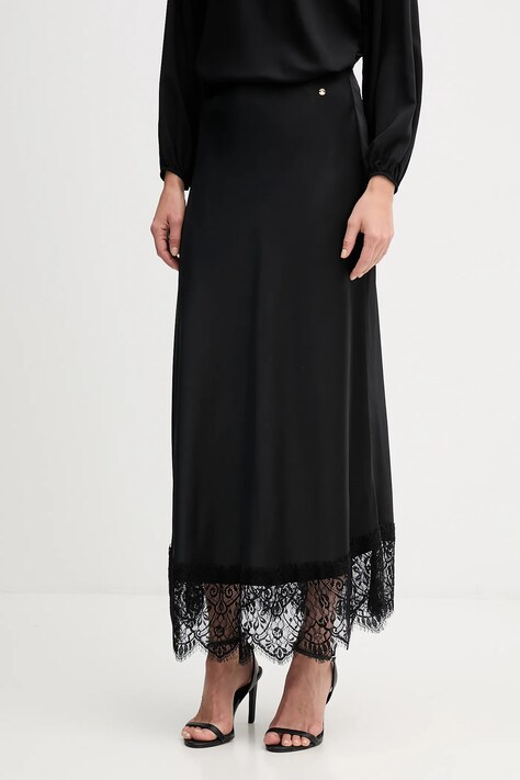 Pedro del Hierro spódnica kolor czarny midi rozkloszowana 7592146