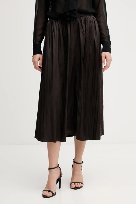 Pedro del Hierro spódnica kolor brązowy midi rozkloszowana 7592141