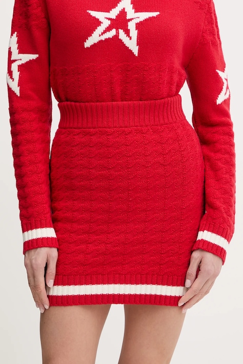 Perfect Moment sportos szoknya piros, mini, ceruza fazonú, W3001262