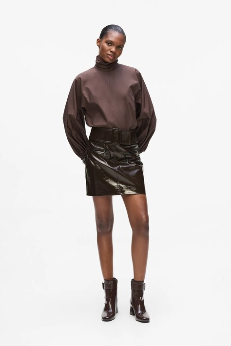 Karl Lagerfeld gonna colore marrone  A4W12018
