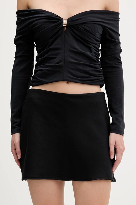 Hollister Co. spódnica kolor czarny mini ołówkowa KI343-5219-900