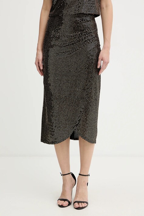 Morgan spódnica kolor czarny midi prosta JOLIVIA