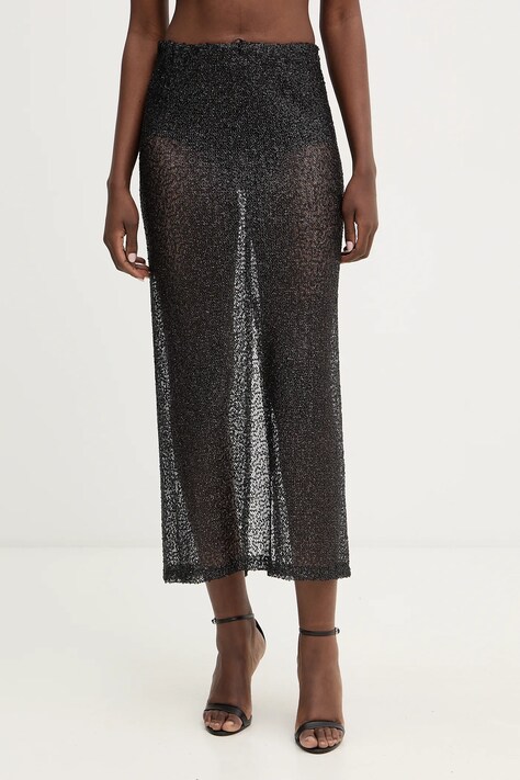 Haveone spódnica kolor czarny maxi prosta GGE-P123