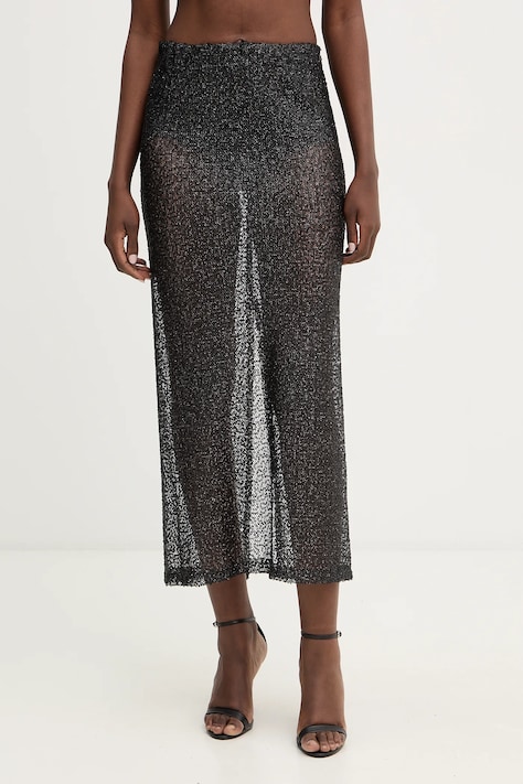 Haveone spódnica kolor czarny maxi prosta GGE-P123