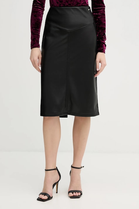 Morgan spódnica kolor czarny midi prosta JMADO