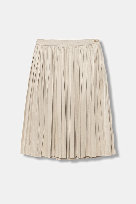Guess spódnica dziecięca kolor beżowy midi rozkloszowana J5YD13 W0180