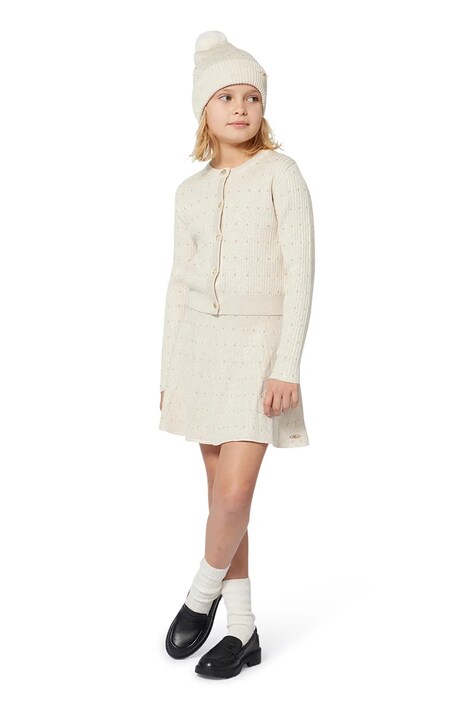 Michael Kors fusta fete culoarea auriu, mini, evazati, R30439