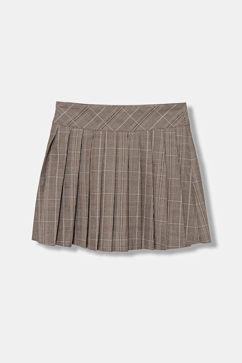 Dievčenská sukňa Guess hnedá farba, mini, áčkový strih, J5BD06 W3190