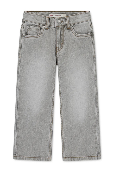 Levi's rifle straight detské 555 RELAXED STRAIGHT JEANS sivé 8EN695
