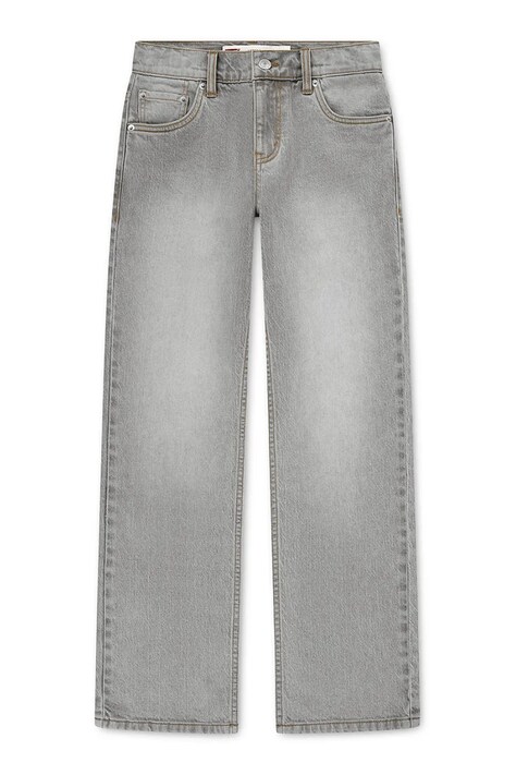 Levi's rifle straight detské 555 RELAXED STRAIGHT JEANS sivé 9EN695
