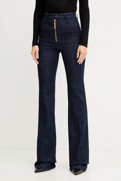 Elisabetta Franchi jeansy damskie high waist PJ05D56E2