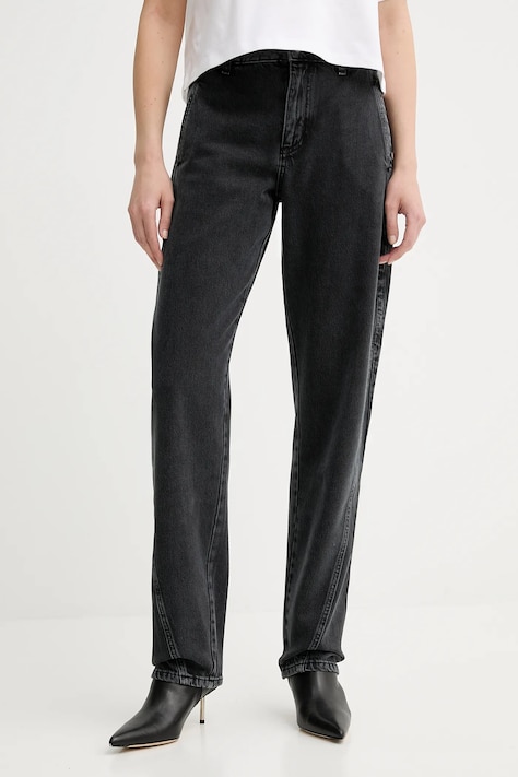 Džíny BOSS dámské, high waist, 50542561