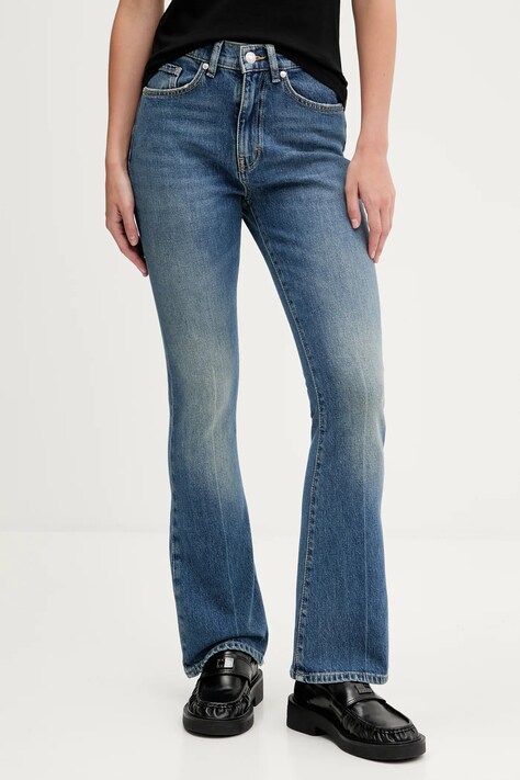 HUGO jeansy damskie high waist 50541493