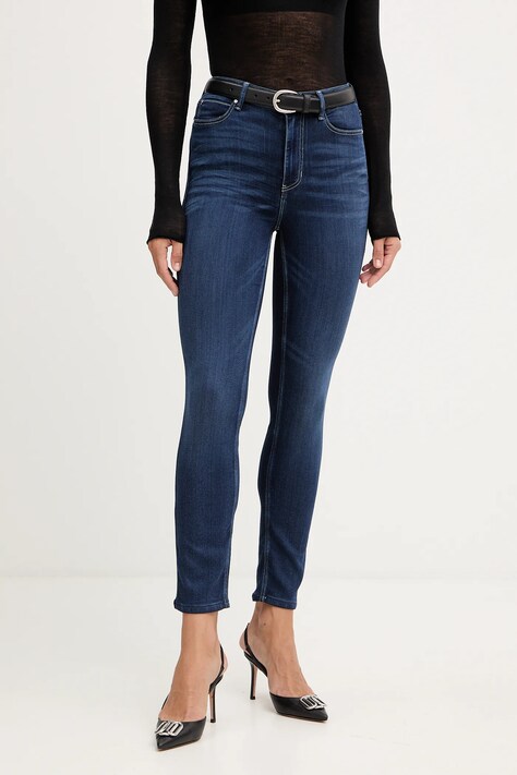 Guess jeansy 1981 damskie kolor granatowy W5YA46 D0782