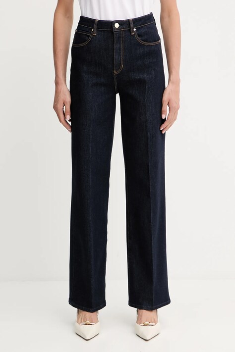 Guess jeansy damskie kolor granatowy W5YA1A D5PW1