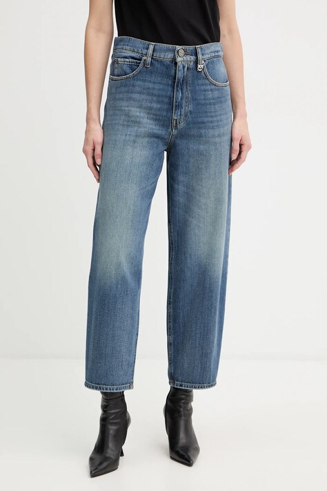 Pinko jeansy damskie high waist 103857 A2RQ
