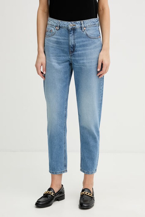 United Colors of Benetton mom fit Γυναικεία μπλε 4OHWDF02Z