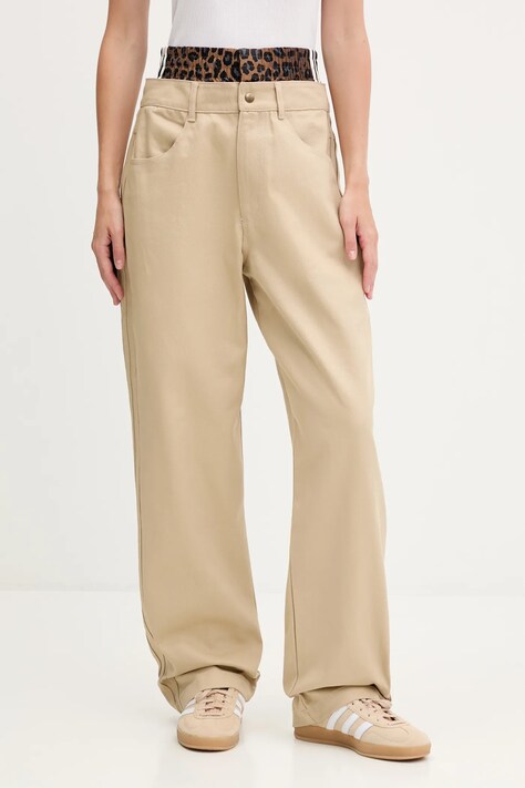 adidas Originals jeansy Firebird damskie high waist JX8760