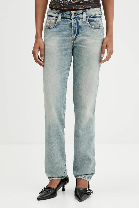 Diesel jeansy 1992 D-JIANN L.32 damskie kolor niebieski A17897.09M21