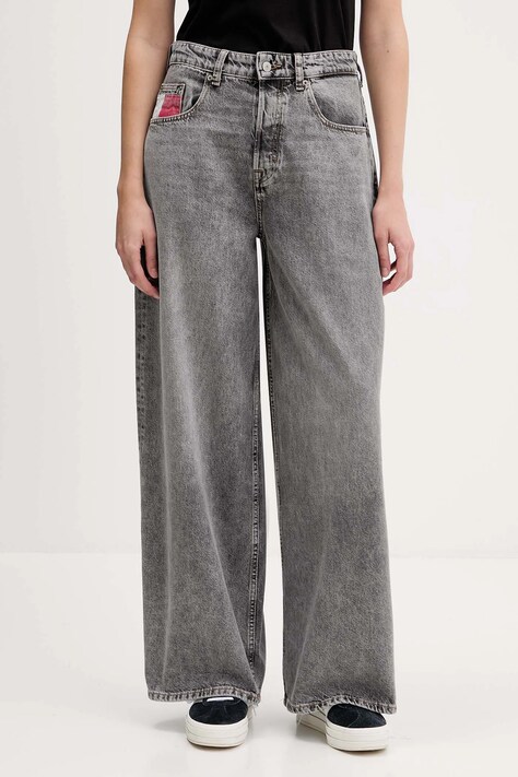 Kavbojke Tommy Jeans siva barva, DW0DW22128