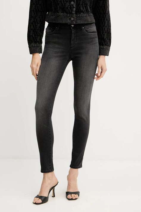 Armani Exchange jeansy damskie kolor szary XW000123 AF14457