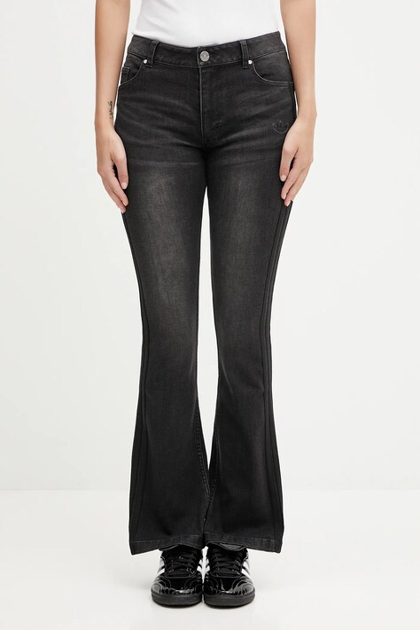 adidas Originals jeansy Slim Denim damskie medium waist KE9802