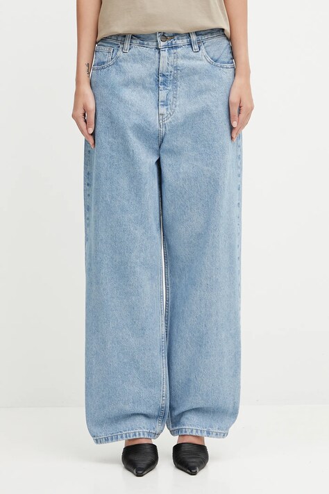 Carhartt WIP jeansy bawełniane W' Brandon damskie high waist I035892.112
