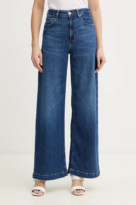 Guess jeansy damskie kolor niebieski W5BA1C D0615