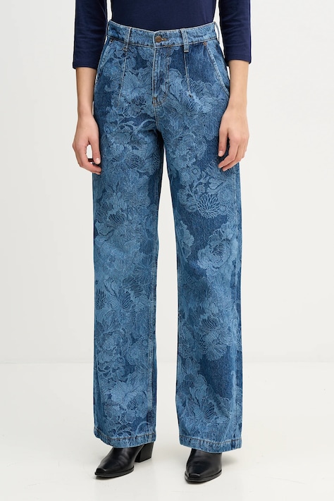 Τζιν παντελόνι Sisley χρώμα: μπλε, 4W9KLF07L