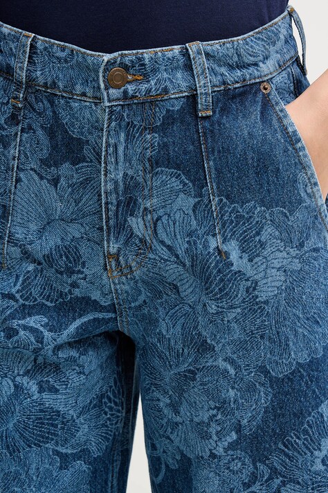 Sisley jeansy damskie kolor niebieski 4W9KLF07L