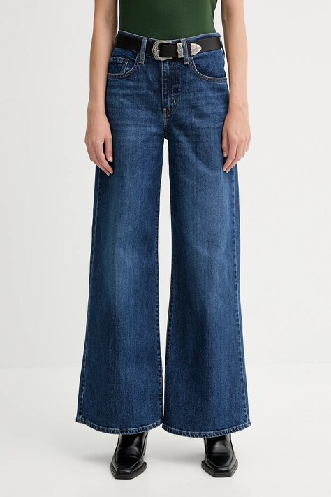 Levi's jeansy damskie kolor niebieski 0039B