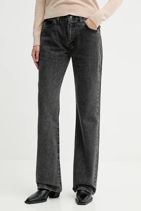 Levi's jeansy bawełniane 567™ RELAXED FLARE damskie medium waist A8630.0007