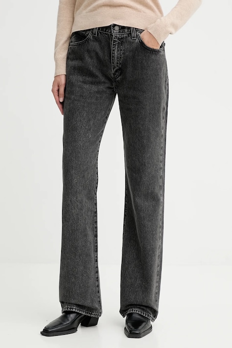 Levi's jeansy bawełniane 567™ RELAXED FLARE damskie medium waist A8630.0007