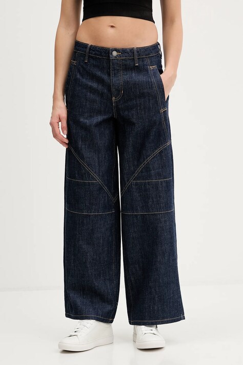 Guess Originals jeansy damskie kolor granatowy W5BA2F D5R0B