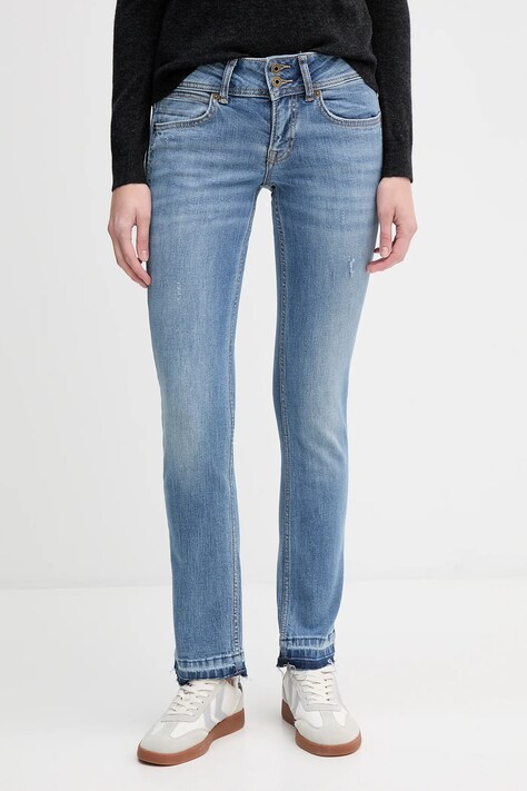 Pepe Jeans jeansy damskie kolor niebieski PL2047294WB