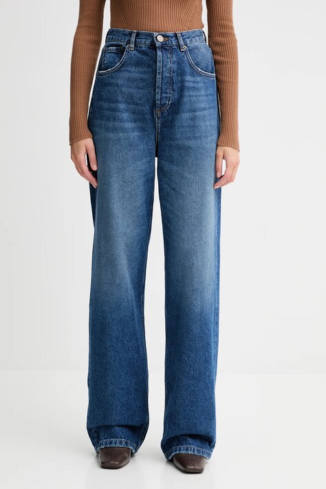 Twinset jeansy damskie kolor niebieski 252TT2190