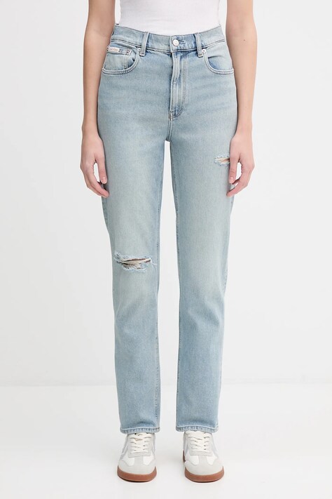 Calvin Klein Jeans jeansy damskie high waist LV047D722G