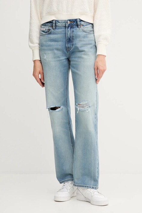 Calvin Klein Jeans jeansy damskie medium waist LV047B918G