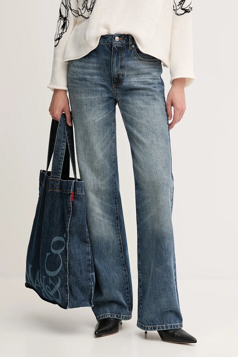 MAX&Co. jeansy bawełniane damskie medium waist 2526186081200