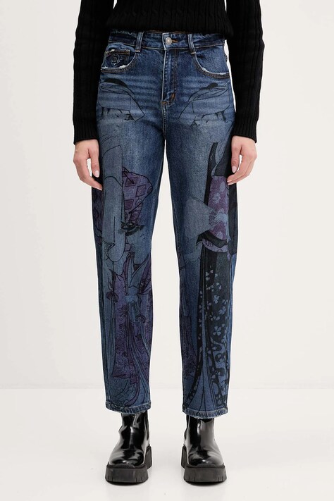 Desigual jeansy SAMURAI damskie high waist 25WWDD03