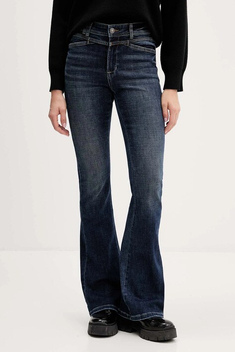 Desigual jeansy FLAIRY damskie high waist 25WWDD09