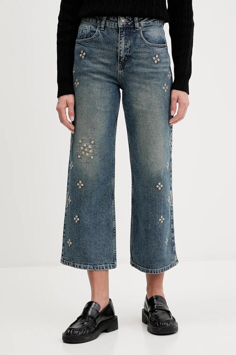 Desigual jeansy 0 damskie high waist 25WWDD11