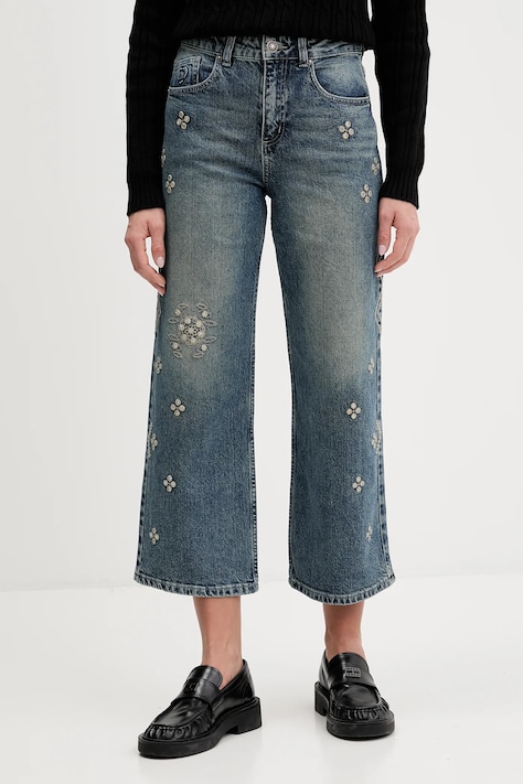 Desigual jeansy 0 damskie high waist 25WWDD11