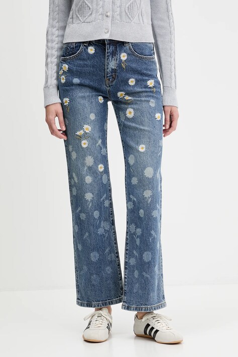 Desigual jeansy DAISYS damskie high waist 25WWDD16