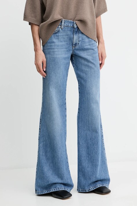 Marella jeansy damskie kolor niebieski 2523186034200
