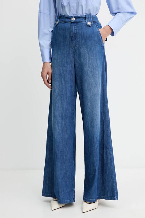 Marella jeansy damskie kolor fioletowy 2523186154200