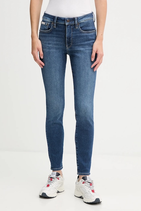 Rifle Calvin Klein Jeans tmavomodrá farba, LV047D903G