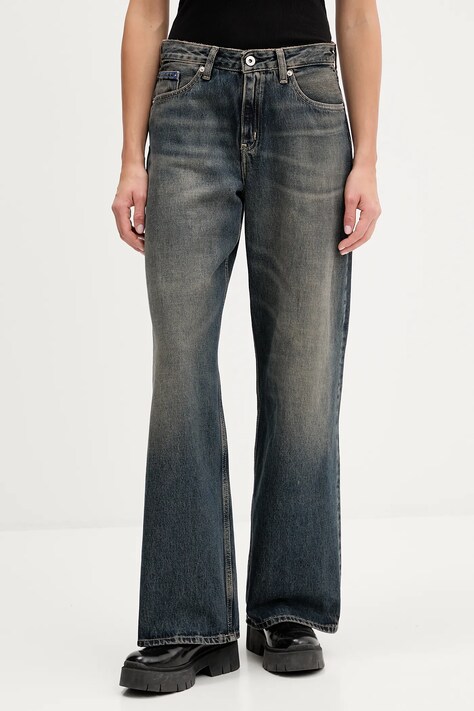 Дънки Karl Lagerfeld Jeans с висока талия A4W10042